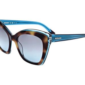 Missoni Blue and Tortoise Women's Sunglasses